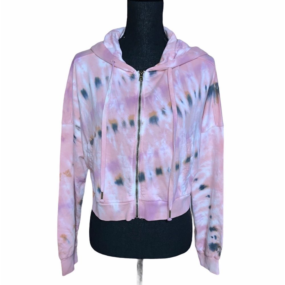 Young Fabulous & Broke Full Zip Crop Hooded Jacket